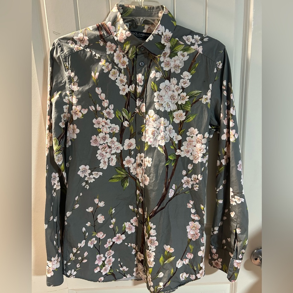 DOLCE GABBANA Flower Printed Limited edition shirt
